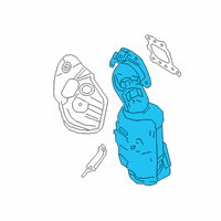 OEM 2019 Lexus ES350 Exhaust Manifold Assembly Diagram - 17150-0P340