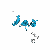 OEM Nissan Pathfinder Cooling Unit Diagram - 27401-9CH0B