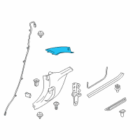 OEM 2018 BMW M4 Cover, Column A Right Diagram - 51-43-7-328-740