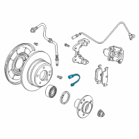 OEM BMW Z4 Brake Pad Sensor, Rear Diagram - 34-35-6-757-896