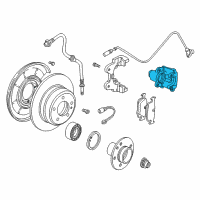 OEM 2008 BMW Z4 Disc Brake Caliper - Rear Driver Side Diagram - 34-21-2-282-857