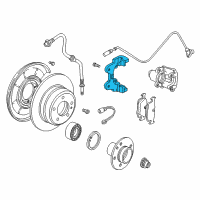 OEM 2004 BMW Z4 Calliper Carrier Diagram - 34-21-6-758-126