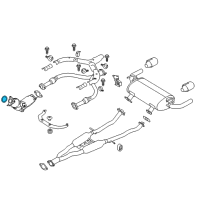 OEM 2016 Nissan 370Z Three Way Catalyst Converter Diagram - B08B3-4GB0B