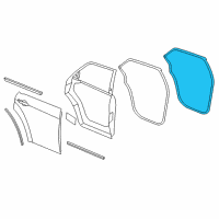 OEM 2017 Dodge Charger WEATHERSTRIP-Rear Door Body Mounted Diagram - 1KW36DX9AI