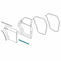 OEM 2021 Dodge Charger WEATHERSTRIP-Rear Door SILL Secondary Diagram - 68040043AB