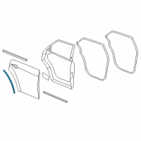 OEM 2019 Dodge Charger WEATHERST-Rear WHEELHOUSE Diagram - 68042856AA