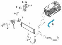 OEM Toyota RAV4 Prime Inverter Hose Diagram - G9225-42020