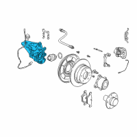 OEM BMW 540i Wheel Carrier, Rear Left Diagram - 33-32-1-093-655