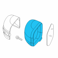 OEM 2018 Jeep Renegade Door Mirror Left Diagram - 5VY83LXHAA