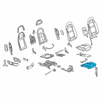 OEM Chevrolet Trailblazer Pad Asm, Passenger Seat Cushion Diagram - 89039196