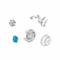 OEM Mercury Caliper Assembly Diagram - 6F2Z-2552-A