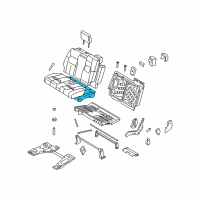 OEM 2006 Mercury Mountaineer Seat Cushion Pad Diagram - 6L2Z-7863840-AA