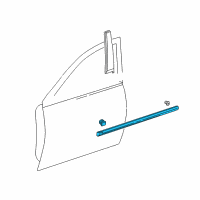 OEM 2000 Honda Civic Protector, L. FR. Door *G95P* (CLOVER GREEN PEARL) Diagram - 75322-S04-A11ZN