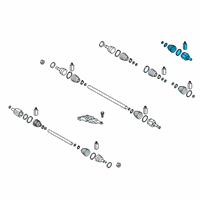 OEM 2022 Kia Sorento Joint Kit-Wheel Side Diagram - 495L2R5200