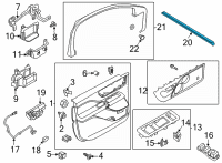 OEM 2020 Lincoln Aviator WEATHERSTRIP - DOOR BELT Diagram - LC5Z-7821456-A