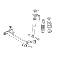 OEM Nissan Nut Diagram - 54588-5FA0A