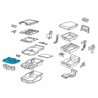 OEM 2018 Ram 1500 Bezel-Cup Holder Diagram - 5NP47DX9AA