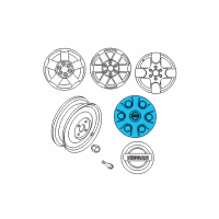 OEM 2015 Nissan Frontier Disc Wheel Cap Diagram - 40315-EA00A