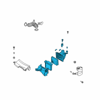 OEM 2010 Infiniti M45 Air Cleaner Diagram - 16500-EH000