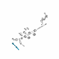 OEM Mercury Shift Control Cable Diagram - 3F2Z-7E395-AB