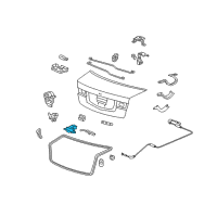 OEM Acura TSX Switch Assembly, Trunk Opener Diagram - 74810-TL0-G01