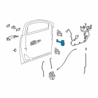 OEM 2016 Chevrolet Trax Door Check Diagram - 42467900