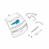 OEM Ford Escape Rear Motor Diagram - CJ5Z-17508-B