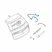 OEM Lincoln MKT Washer Hose Diagram - AE9Z-17408-F