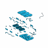 OEM 2014 Lexus RX450h Hv Supply Battery Assembly Diagram - G9510-48050