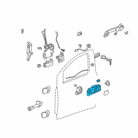 OEM 2008 Honda Pilot Case, Left Front Inside (Dark Gray) Diagram - 72165-S9V-A01ZE