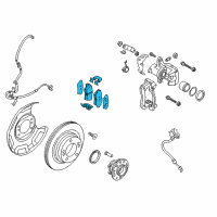 OEM 2017 Kia Forte5 Pad Kit-Rear Disc Brake Diagram - 58302A7B31