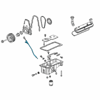 OEM 2009 Chevrolet Trailblazer Tube Asm-Oil Level Indicator Diagram - 12567172