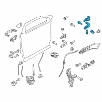 OEM 2014 Lincoln MKZ Upper Hinge Diagram - BB5Z-7822800-C