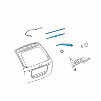 OEM Pontiac Torrent Rear Arm Diagram - 5489041