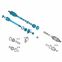 OEM 2018 Toyota Camry Axle Assembly Diagram - 43420-33330