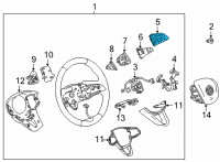 OEM Buick Envision Radio Switch Diagram - 13541209