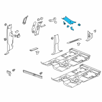 OEM 2007 Chevrolet Avalanche Windshield Pillar Trim Diagram - 20962792