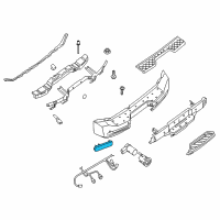 OEM 2004 Nissan Pathfinder Reflex Reflector Assembly LH Diagram - 26565-ZQ00A