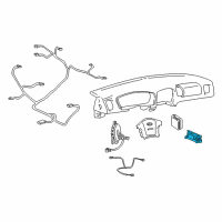 OEM 2004 Hyundai Sonata Sensor Assembly-Satellite, RH Diagram - 95920-3D000