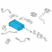 OEM 2015 Hyundai Veloster CANISTER Assembly Diagram - 31410-2V500