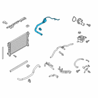 OEM 2013 Ford Taurus Upper Hose Diagram - DG1Z-8260-B