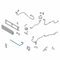 OEM BMW ActiveHybrid 5 Refrigerant Pipe Diagram - 17-12-7-632-430