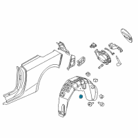 OEM 1999 Cadillac Catera Liner Nut Diagram - 90413589