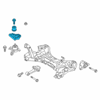 OEM 2016 Kia Cadenza Engine Mounting Bracket Assembly Diagram - 218203V300