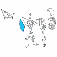 OEM 2020 Honda Civic Mirror Set, Driver Side (Flat) (Heated) Diagram - 76253-TGG-A01