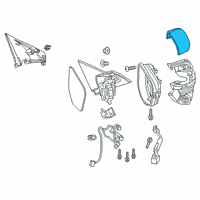 OEM 2016 Honda Civic Housing Cap (Lunar Silver Metallic) Diagram - 76201-TBA-A21ZD