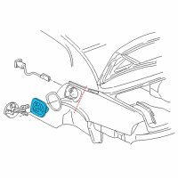 OEM 1998 Buick Park Avenue Housing Asm, Fuel Tank Filler Pipe Diagram - 25665825