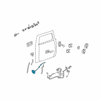 OEM Hummer H2 Latch Diagram - 20785788