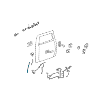 OEM 2007 Hummer H2 Lock Rod Diagram - 15055892