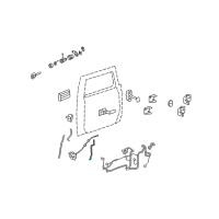 OEM Hummer Lock Rod Diagram - 10396616